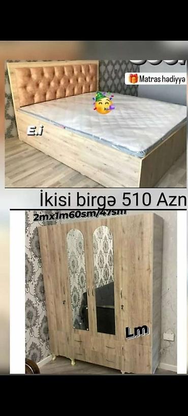 meblər: 2 təknəfərlik çarpayı, Dolab, Tumba, Azərbaycan, Yeni — 3