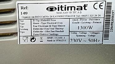 Duxovkalar: Elektrik soba tok peci itimat Türkiyə istehsalı i-09 model Gücü 1300 — 13