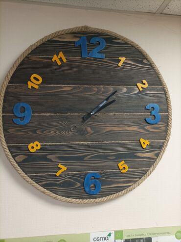 декор для дома: Craft clock . Стильные эко-часы из дерева покрыты маслами Осмо