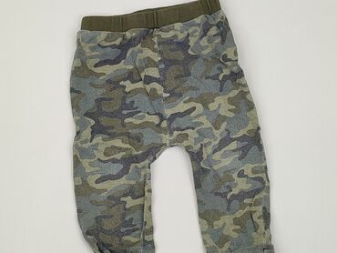 khaki legginsy: Spodnie dresowe, 9-12 m, stan - Zadowalający