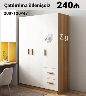 Masa və oturacaq dəstləri: Yeni, Düz dolab, Qarderob, paltar dolabı