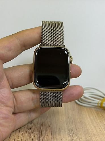 лучшая копия apple watch: Apple Watch Series 9 45 мм Gold + оригинальный Milanese Loop Редкость — 8