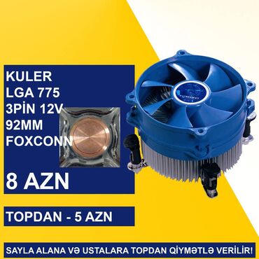 Soyutma sistemləri: Kulerlər/Fanlar/Breketlər SAYLA ALANA VƏ USTALARA TOPDAN QİYMƏTLƏ -da lalafo.az — 12 Soyutma sistemləri: Kulerlər/Fanlar/Breketlər SAYLA ALANA VƏ USTALARA TOPDAN QİYMƏTLƏ — 12