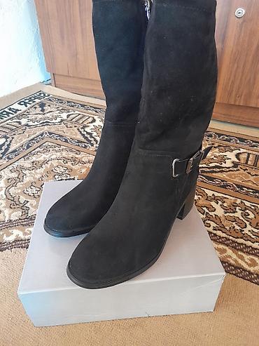 Женские сапоги Stefania, черные.Продаю новые сапоги. 👢 Сапоги чистые