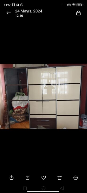 kuxne mebeli: Dolab teze kimi. Tecili satilir. Qiymet 250.azn. Unvan Yeni Yasamal