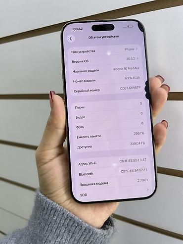 iphone pro max 16: IPhone 16 Pro Max, 256 ГБ, цвет светлый (бежевый/натуральный титановый — 2