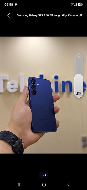 s25 samsung: Samsung Galaxy S25, 256 GB, rəng - Göy, Zəmanət — 1