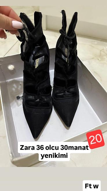 Tuflilər: Zara klassik stilettolar - Rəng: qara - Ölçü: 36 yenikimidi!!!1 defe — 3
