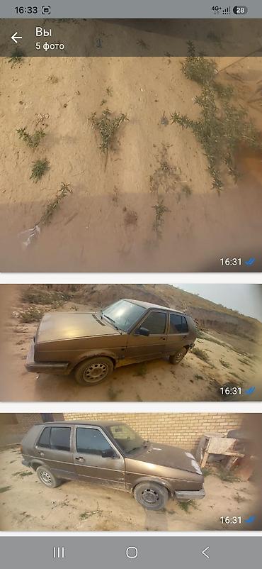 эшик б у: Volkswagen Golf: 1988 г., 1.6 л, Кол менен иштөөчү, Бензин, Хетчбек — 4
