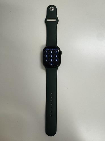 Qol saatları və aksesuarlar: Apple Watch Series 7 – 41 mm (Green Aluminium) 	•	Model: Apple Watch — 3