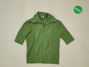 Bluzki: Pulover, S (EU 36), wzór - Jednolity kolor, kolor - Zielony
