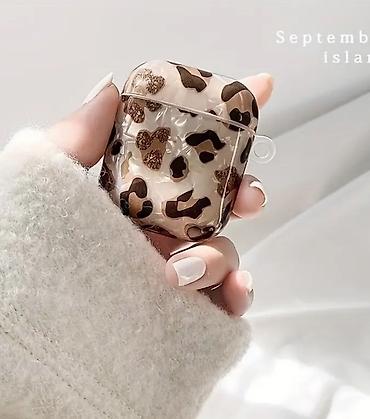 чехлы на аирподс 2: Leopard naxışlı AirPods qabığı və aksesuar dəsti - Uyğunluq: AirPods — 4