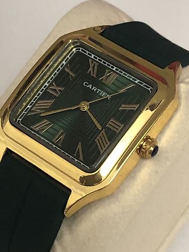 Cartier qol saati. Yenidir demek olar. Isleyir. Baha alinib. taxmiram