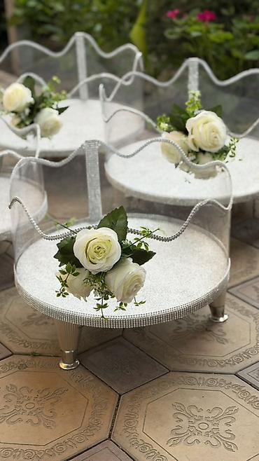 dish sets: Декоративные корзины/себетыдля торжеств - Круглая форма, приподнятая — 2