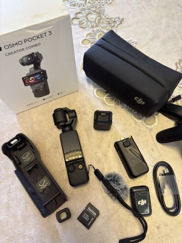 piknik çantası: DJI Osmo Pocket 3 – Creator Combo seti Yenidir, hediyye alib 15 gundur
