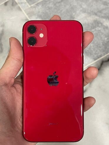 iphone 7 plus price in kyrgyzstan: IPhone 11, Новый, 64 ГБ, Красный, Зарядное устройство, Защитное стекло, Чехол, 86 %