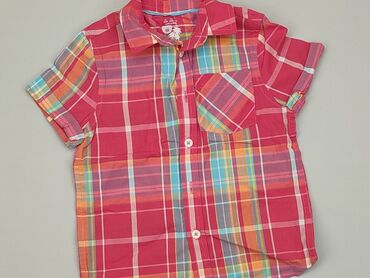 koszule na krótki rękaw: Shirt 1.5-2 years, condition - Good, pattern - Cell, color - Multicolored