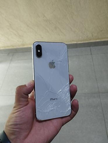 lg g6: IPhone X, Б/у, 256 ГБ, Белый, Кабель, 70 % — 1