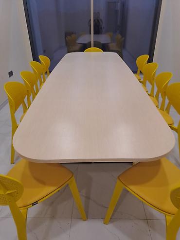 usdular: Ofis/konfrans masası - Masa forması: oval künclü düzbucaqlı - Ölçü — 2
