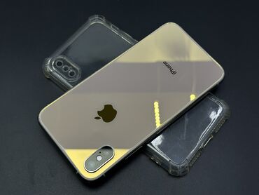 iphone xr цена в бишкеке: IPhone Xs, Колдонулган, 256 ГБ, Алтын, Коргоочу айнек, Каптама, 100 %