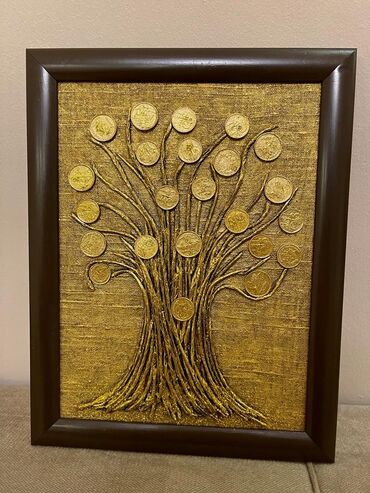 Şəkillər, tablolar: Картина «Денежное дерево »💰💵 Ручная работа денежки настоящее! — 6