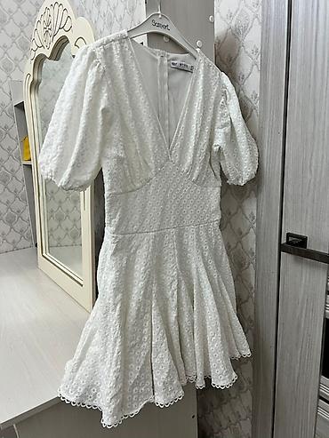 платье бархатное: Повседневное платье, Осень-весна, Короткая модель, Велюр, S, M, L — 6