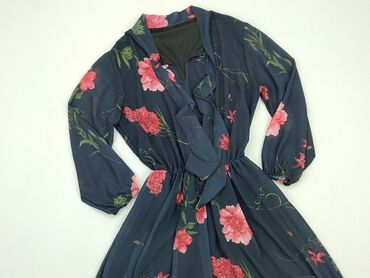 szyfonowe sukienki w kwiaty: Sukienka, S, stan - Dobry