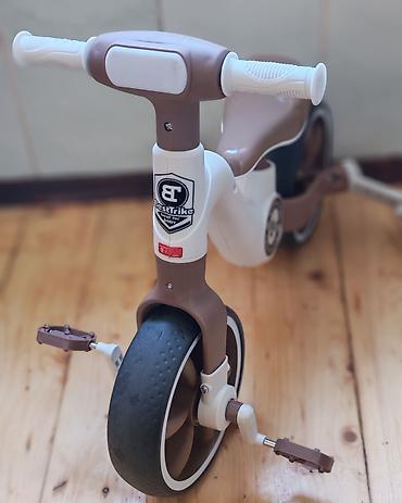 velo teker: Uşaq üçtəkərli velosipedi – BestTrike - Rəng: ağ/qəhvəyi - Sükanın — 3