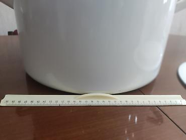 Tava-qazan: Qazan, rəng - Ağ, 32 sm, SSRİ — 4