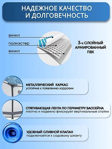 фила: Каркасный бассейн Bestway Steel Pro Max 366×100 см Артикул: 5?ъем — 5
