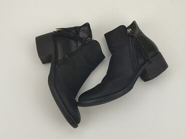 spódnice z imitacji skóry brązowa: Ankle boots for women, 38, condition - Very good