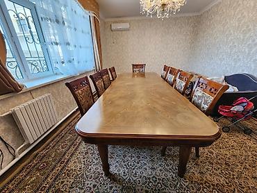 dinner table: Большой обеденный гарнитур в классическом стиле. - Стол — 3