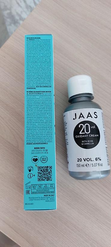 divar boyalari: Italiya JAAS saç boyası kremi + oksidant krem seti - Marka: JAAS - — 2