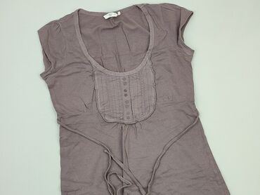 krotka bluzki z bufiastymi rękawami: Bluzka Damska, New Look, S, stan - Dobry