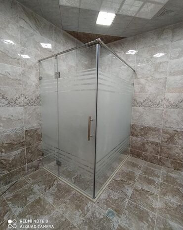 Duş kabinaları, arakəsmələr: Yeni Üstü açıq kabina, Künc üçün, Pulsuz çatdırılma — 26