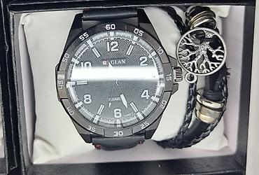 Ručni satovi: Muški set ručnih satova sa narukvicom u poklon-kutiji. - Satovi sa — 6