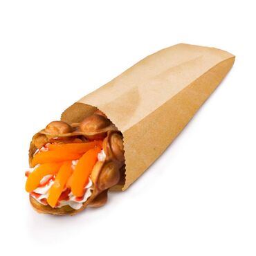 панино: Бумажный пакет без ручек. Цвет: коричневый Материал: пищевая крафт