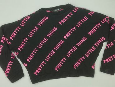 t shirty czarne z nadrukiem: PrettyLittleThing, Women`s sweater, size L (EU 40)