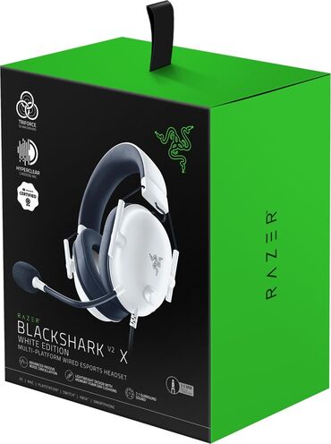 nausniklər: Razer BlackShark V2 X Oyunçu qulaqcıq Yeni: Bağli Qutuda, Plombasi var