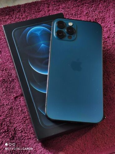 iphone 12 qiymetleri: IPhone 12 Pro, 128 GB, Blue Titanium, Face ID, Sənədlərlə, Zəmanət