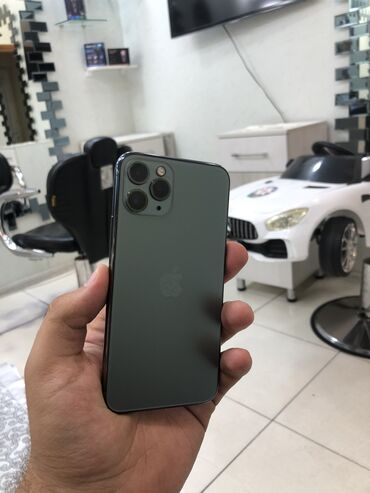 iphone 11 işlenmiş qiymeti: IPhone 11 Pro, 64 GB, Alpine Green, Face ID