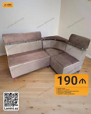 Ev və bağ: Mətbəx divanı – La Mini - Ölçü: 170 × 120 sm - Mexanizm: Açılan — 1
