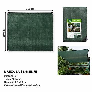 KMT Platno za tendu – duplo zeleno Opis: Višenamensko platno/mreža za