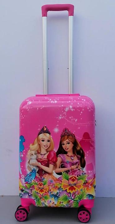 Rančevi, torbe i koferi: Dečiji kofer i ranac sa Barbie motivom – set za putovanja - Dizajn — 13