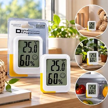 Termometr HTC-3 Bu Rəqəmsal Termometr və Higrometr cihazı, iç mekan