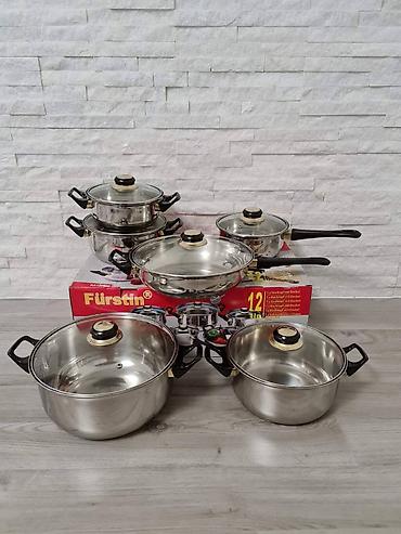 wet set collection intex: Komplet posuđa Fürstin – 12 delova, nerđajući čelik Sadržaj kompleta — 1