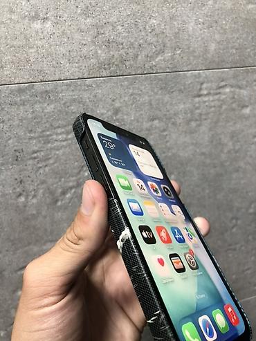 iphon 13: IPhone 12 Pro, Б/у, 128 ГБ, Черный, Чехол, 76 % — 9