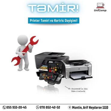 ремонт стиральных машин в баку: 🖨️ Printer Təmiri və Kartric Dəyişimi! Printerinizdə nasazlıq yaranıb?