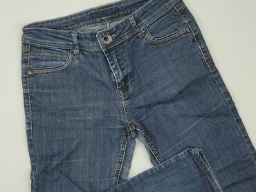 szare jeansy mom fit: Jeans, S (EU 36), condition - Good