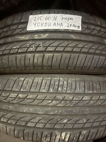 Шины: Шины 215 / 60 / R 16, Лето, Б/у, Пара, Легковые, Япония, Yokohama